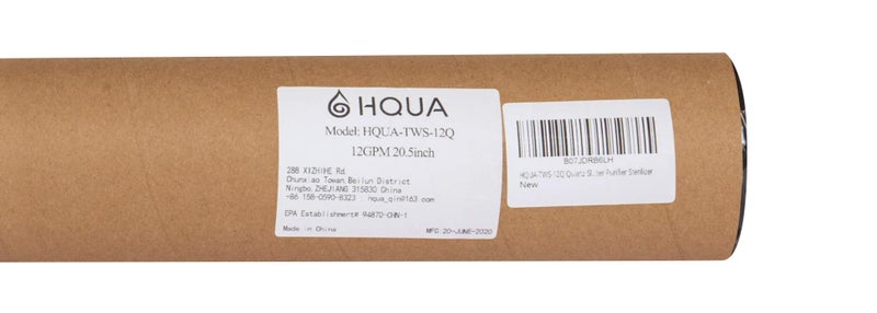 HQUA-TWS-12Q Quartz Sleeve for TWS 12GPM Water Purifier, 4 O-Rings Included. - Image 3