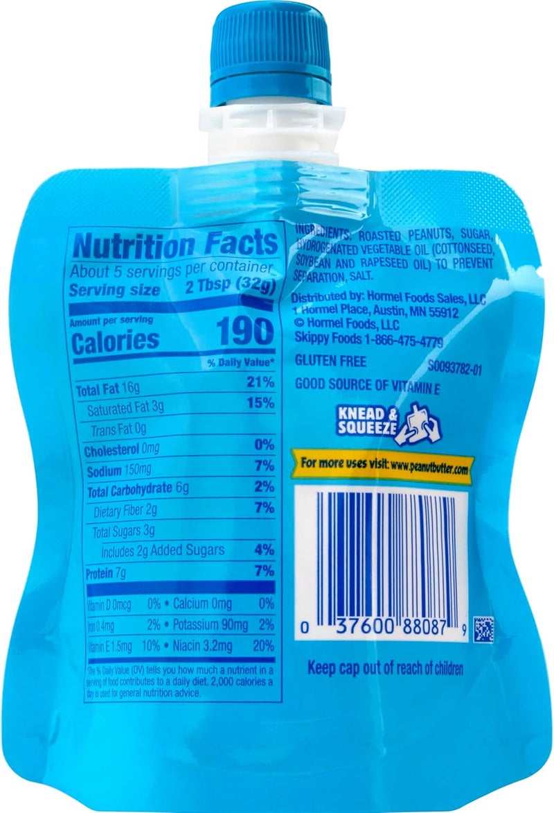 SKIPPY Squeeze Creamy Peanut Butter, 6 Ounce (Pack of 6) - Image 2