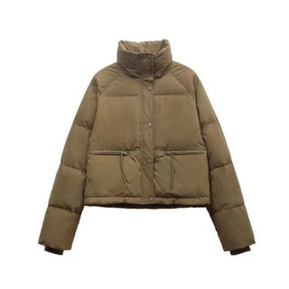 Thickened Cotton Coat Womens Cropped Versatile Korean Style Stand Collar Puffer Jacket Trendy Winter Warm Comfortable Outerwear Mocha Brown - pzsku/Z3E4F833201E792F6337EZ/45/1746222897/e6d84b21-2862-45fc-b90e-9b88c64ec46c