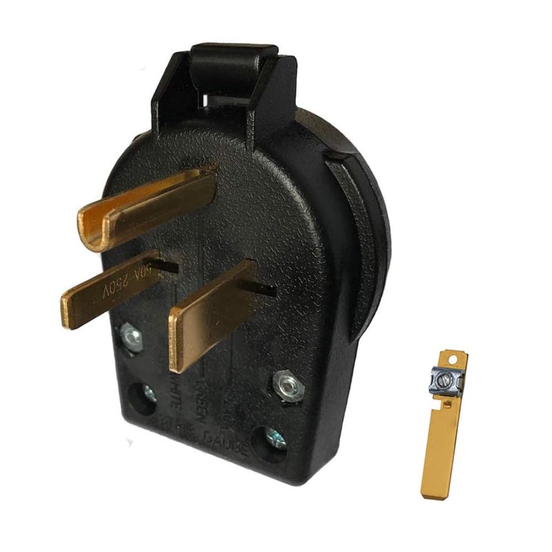 DFuerdivn Heavy-Duty Universal Power Plug 50 Amp, 250 Volt, Straight Blade Angle for ranges and dryers generators Plug Replacement NEMA 6-30P/6-50P Type - by DFuerdivn - Image 4