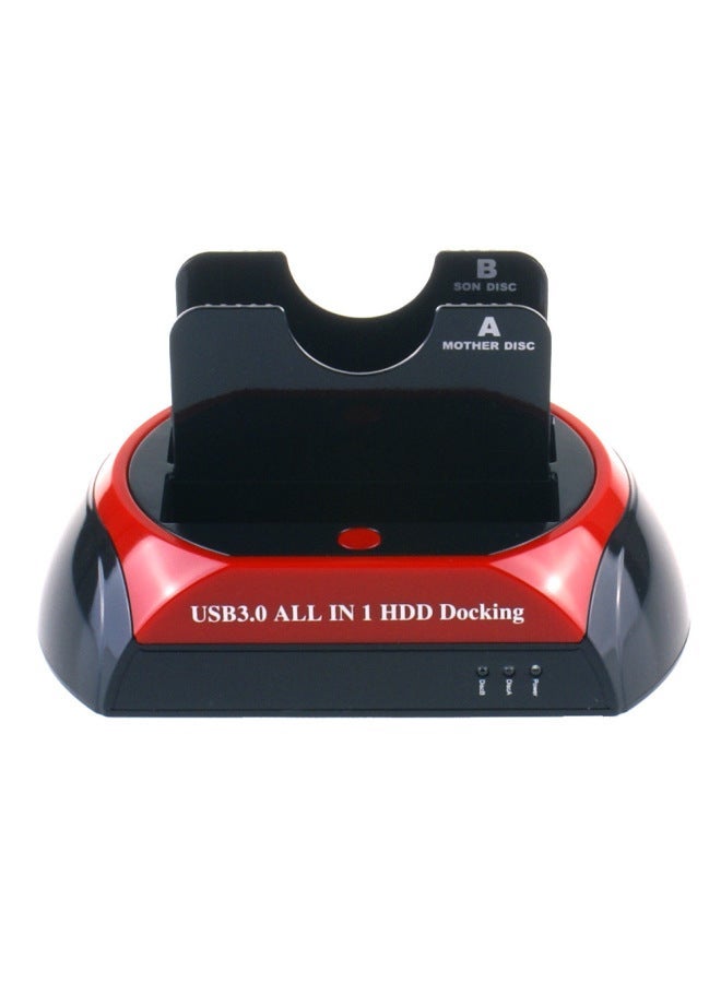 Clone Copy Hard Disk Base 2.5 3.5USB3.0SATA + SATA Card Reader Mobile Box Holder-Color:876U3 US Gauge-US  - Image 1