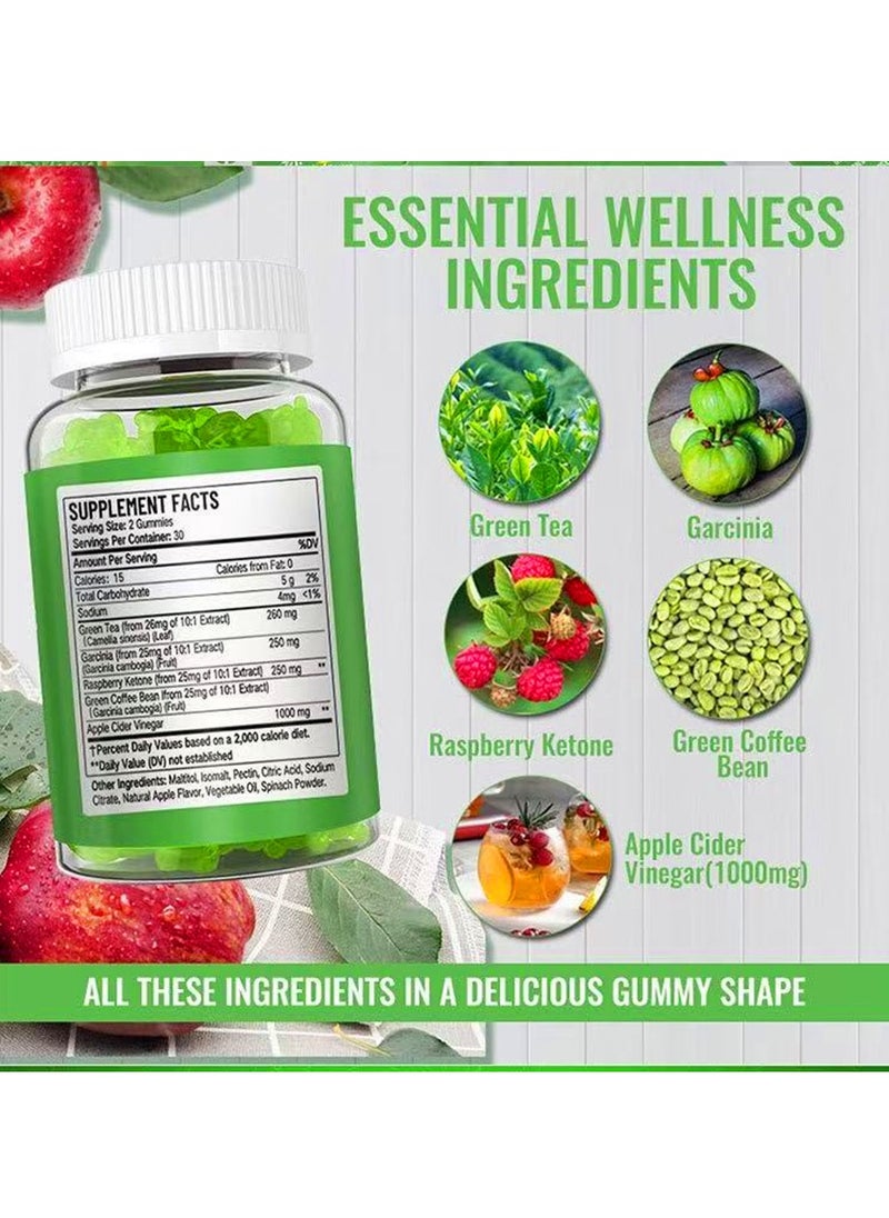 Wins Town - KETO+ACV Gummies Sugar Free Good for Burning Fat Improving Metabolism Reducing Bloating 60 Vegan Gummies - Image 1