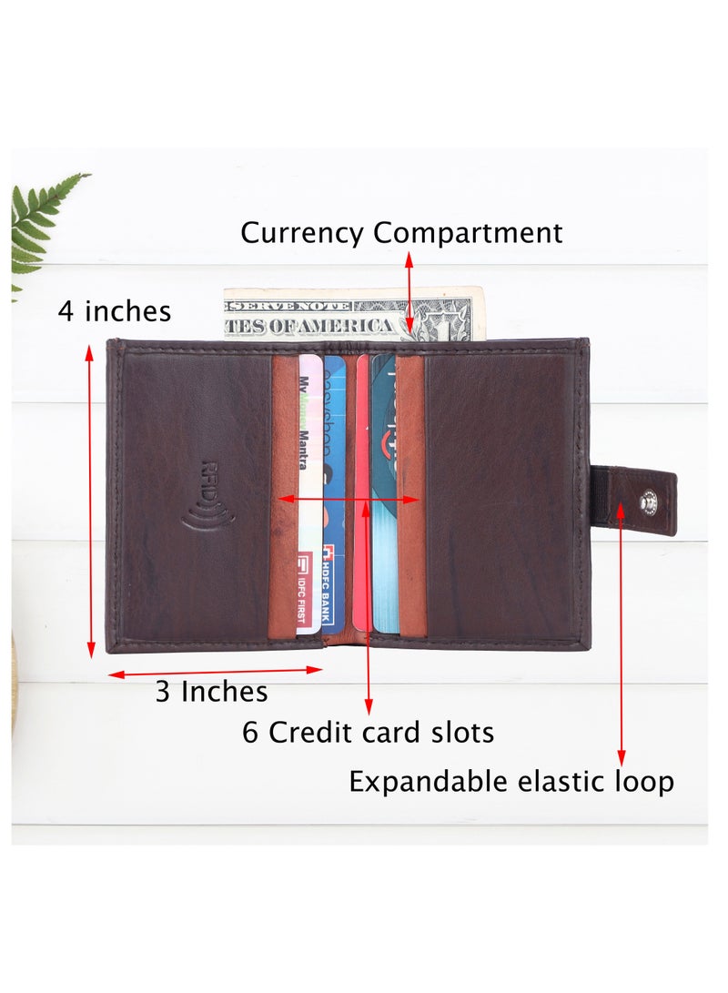 LAVERI LEATHER Laveri Genuine Leather Designer Card Holder Wallet With RFID Protection  - Image 2