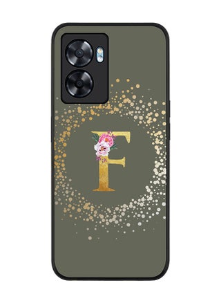 Rugged Black edge case for Oppo A57 Slim fit Soft Case Flexible Rubber Edges TPU Gel Thin Cover - Custom Monogram Initial Letter Floral Pattern Alphabet - F (Olive Green) - pzsku/Z3E4FAF89E3BE6FB058AEZ/45/_/1676385917/bdcb5934-aec5-48c2-9635-8fa5fee2ccb6