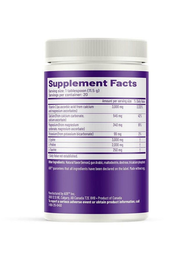 AOR, Ortho C+, High-dose Vitamin C & Electrolyte Formula, 240g (20 Servings) - Image 2