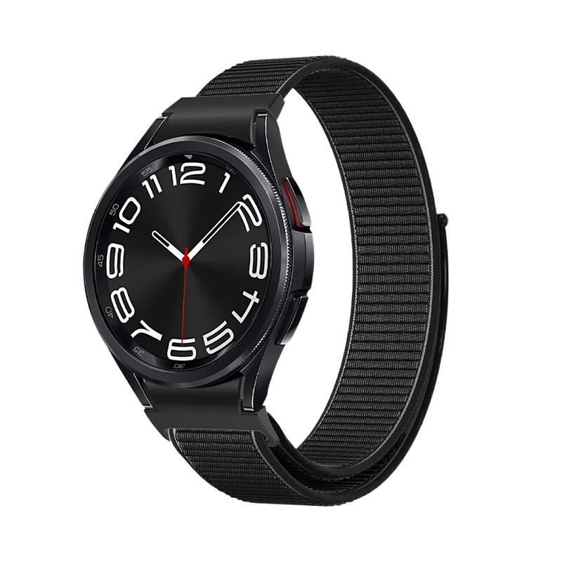 سوار ساعة ذكية سوار نايلون حلقي متوافق باللون وردي قابل للتعديل مع Samsung Galaxy Watch 6 بملاءمة قابلة للتعديل وحزام بديل - Image 4
