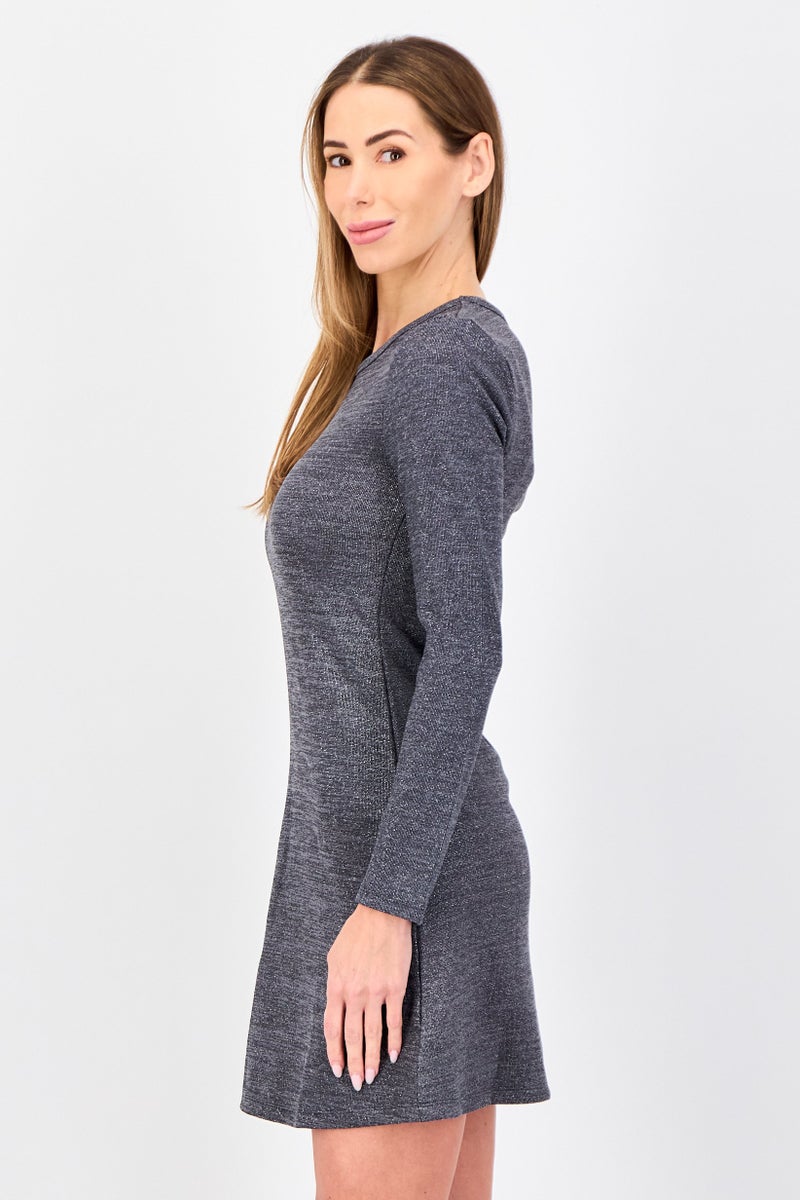 GAP Women Textured Metallic Mini Dress, Multicolor - Image 2