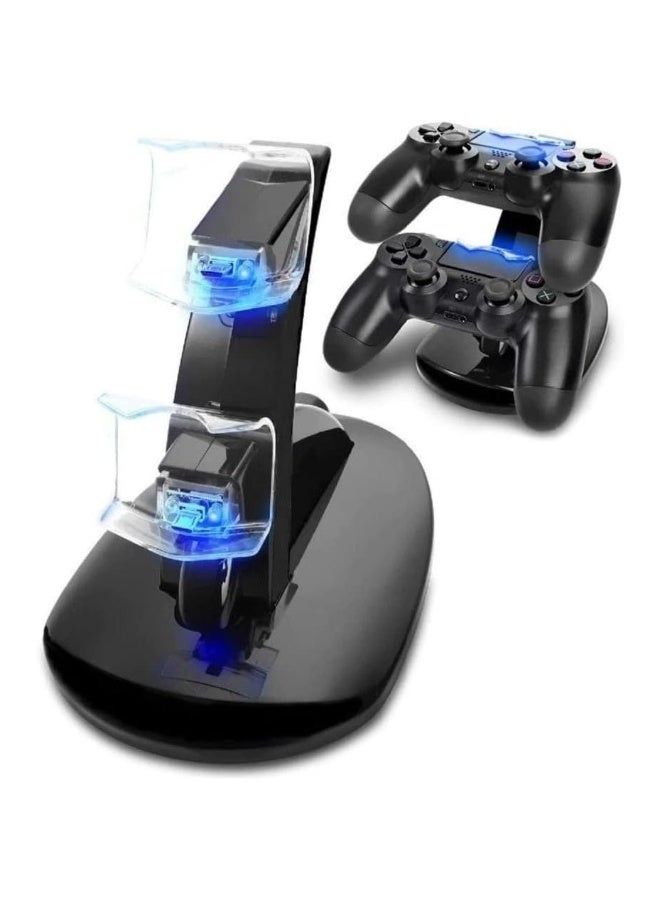 Controller Charger Dock LED Dual USB PS4 Charging Stand Station Cradle For Sony Playstation 4 PS4 / PS4 Pro /PS4 Slim Controller - Image 1