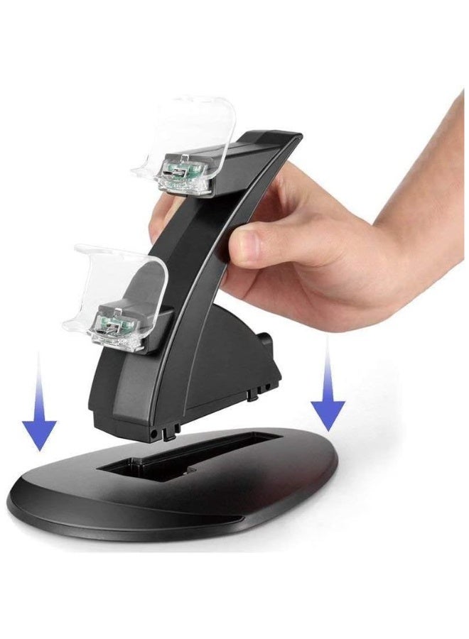 Controller Charger Dock LED Dual USB PS4 Charging Stand Station Cradle For Sony Playstation 4 PS4 / PS4 Pro /PS4 Slim Controller - Image 5