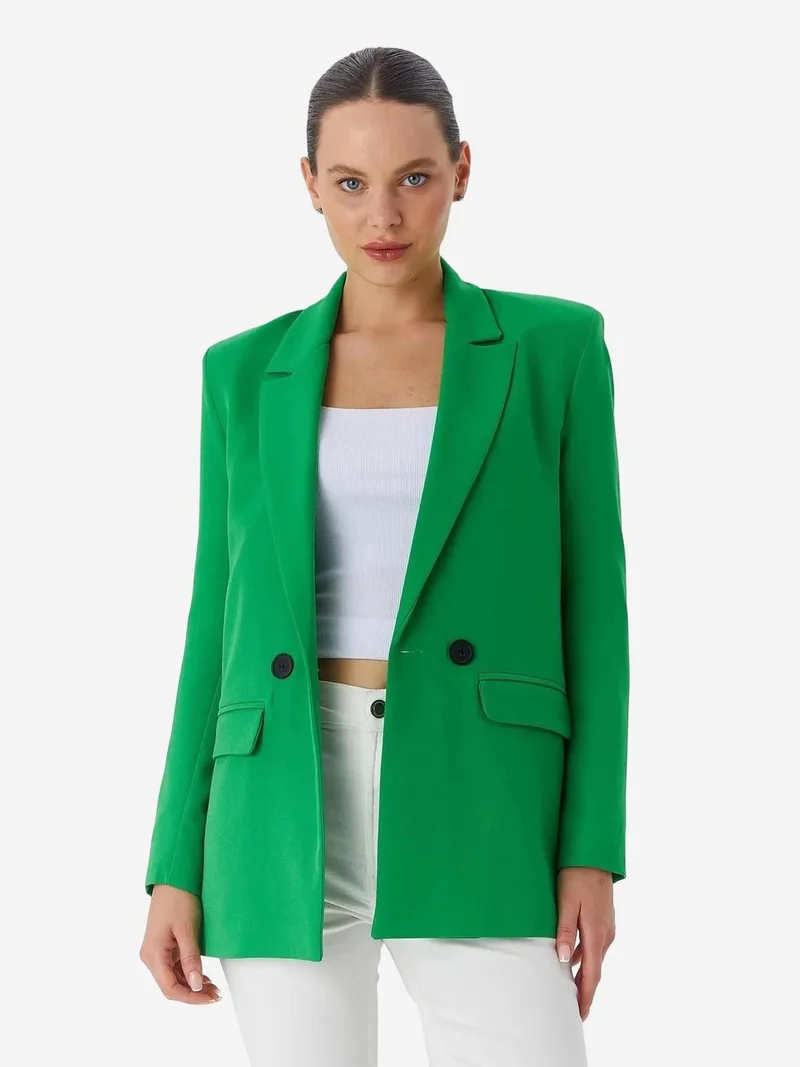 MixRay MIXRAY Oversized Blazer Jacket