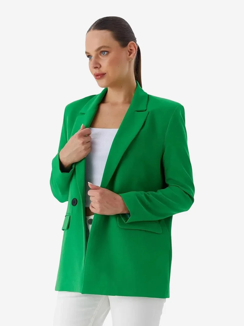 MixRay MIXRAY Oversized Blazer Jacket