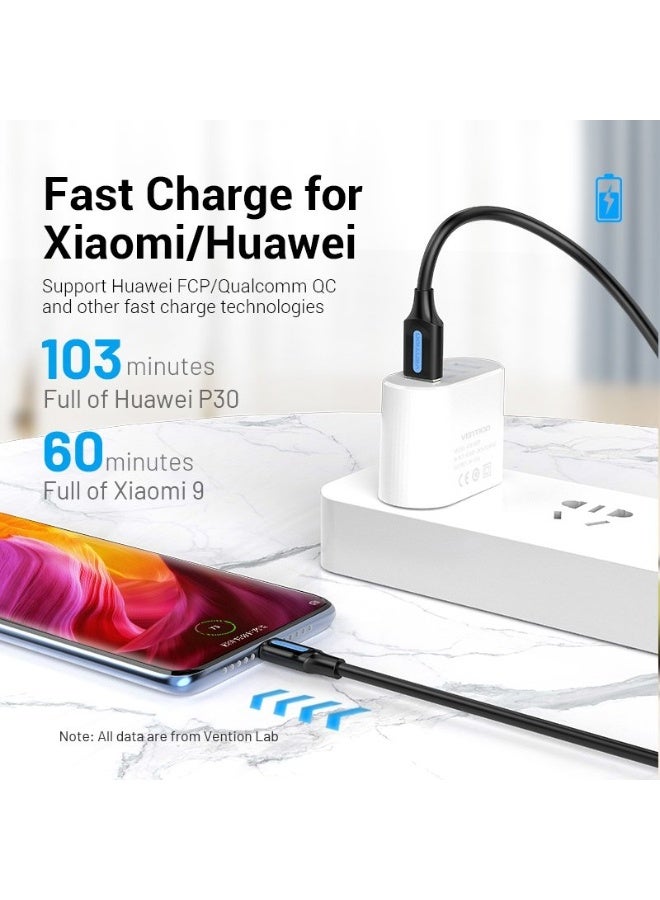 VENTION USB 2.0 A Male to C Male  Cable  Black PVC Type Model # COKBC - Image 3