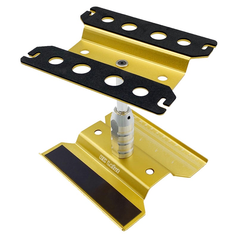 RC Lelut RC Car Stand RC Repair Stand 360 Degree Rotation Lift or Lower for Traxxas Arrma Redcat Axial RC4WD HSP Losi 18 110 112 116 Scale RC Crawler Car Truck Buggies Gold - Image 3