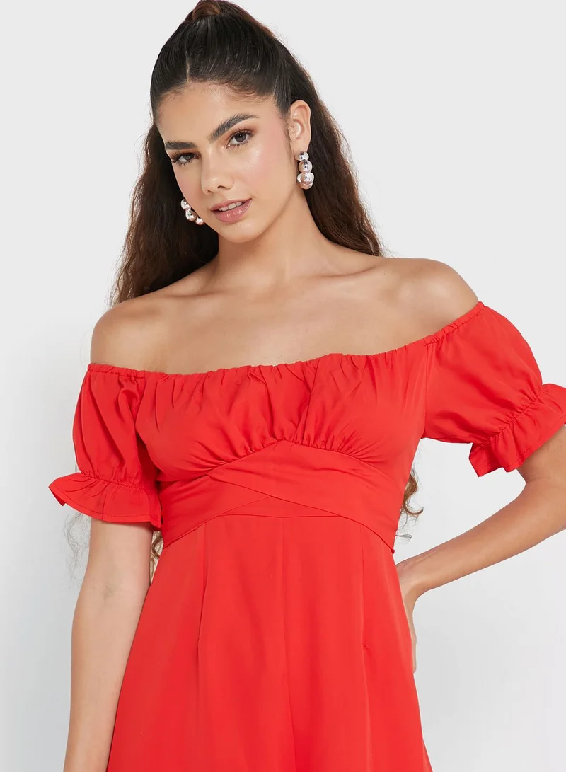 Ginger Off Shoulder Jumpsuit