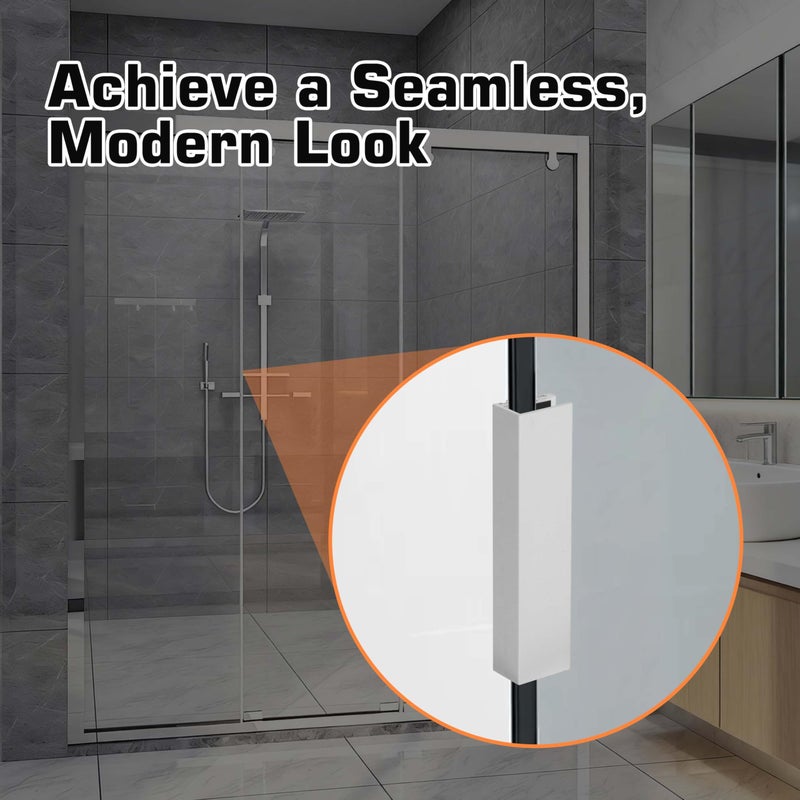 SUKABU 3" Shower Door Magnet Latch Replacement (with Metal Strike and Magnet),for 1/8â€œ, 5/32â€, 3/16â€œ, and 1/4â€ Thick Swing Glass Shower Doors Handles - Image 4