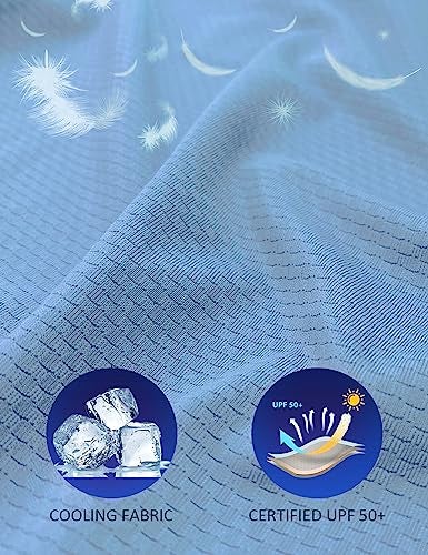 baleaf Women's Zip Up Sun Shirts SPF UPF 50+ Hoodie Jackets Hiking Thumb Holes Lightweight Quick Dry Outdoor Blue L - Image 3
