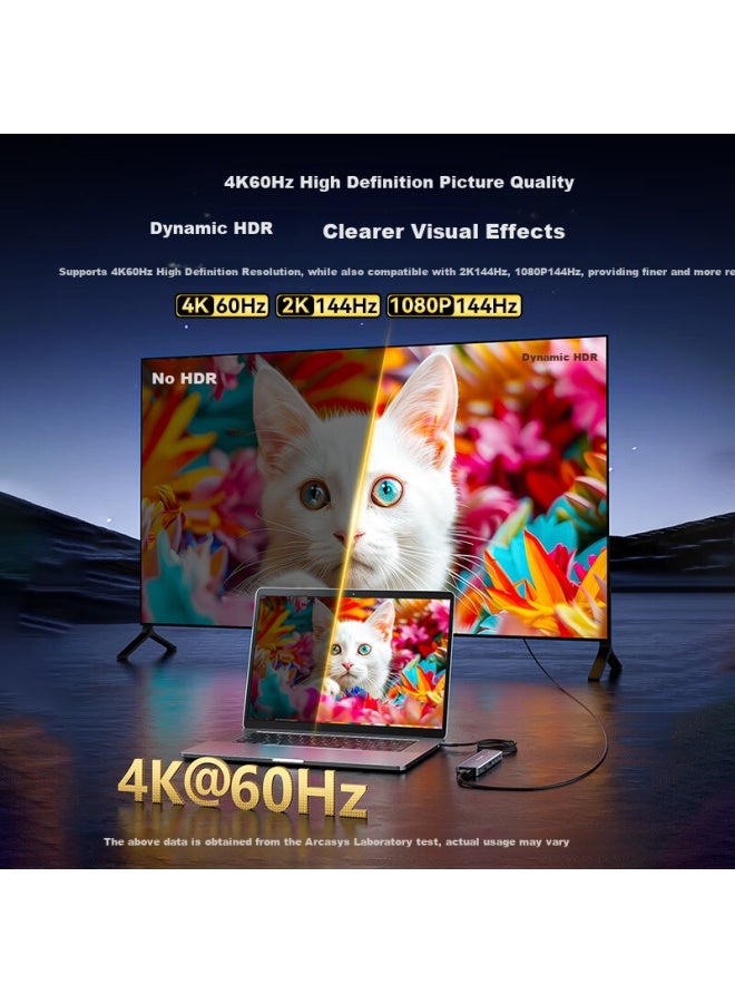 Acasis Type-c 3.2 Expansion Dock Hub Splitter Desktop Expansion Dock 4k 60hz Screen Mirroring Gigabit Ethernet Port 10g Transmission Pd Card Reader Thunderbolt 4 Laptop 1m Ds-9901-sd - Image 2