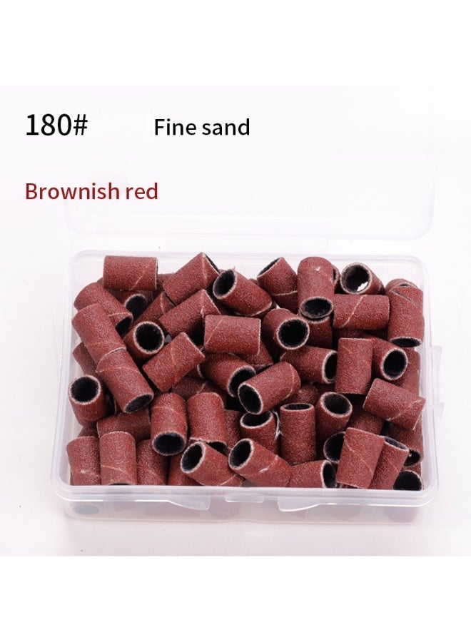 يوكانبي مجموعة 100 قطعة من حلقات صنفرة الأظافر – بدرجات خشونة متنوعة 80#/120#/180# لجهاز برد الأظافر الكهربائي - Image 2