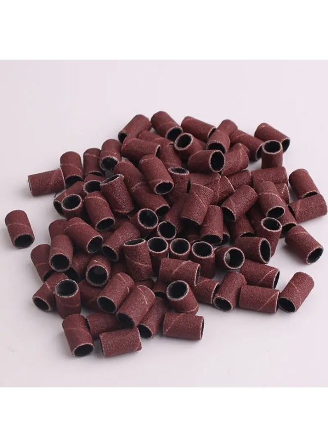 يوكانبي مجموعة 100 قطعة من حلقات صنفرة الأظافر – بدرجات خشونة متنوعة 80#/120#/180# لجهاز برد الأظافر الكهربائي - Image 4