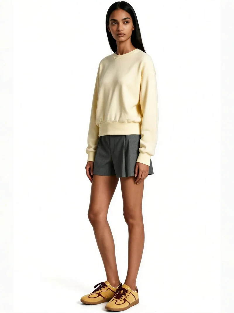 بوسيم BUSEM Women's Cotton-Blend Sweatshirt