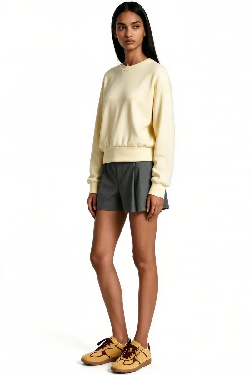 بوسيم BUSEM Women's Cotton-Blend Sweatshirt