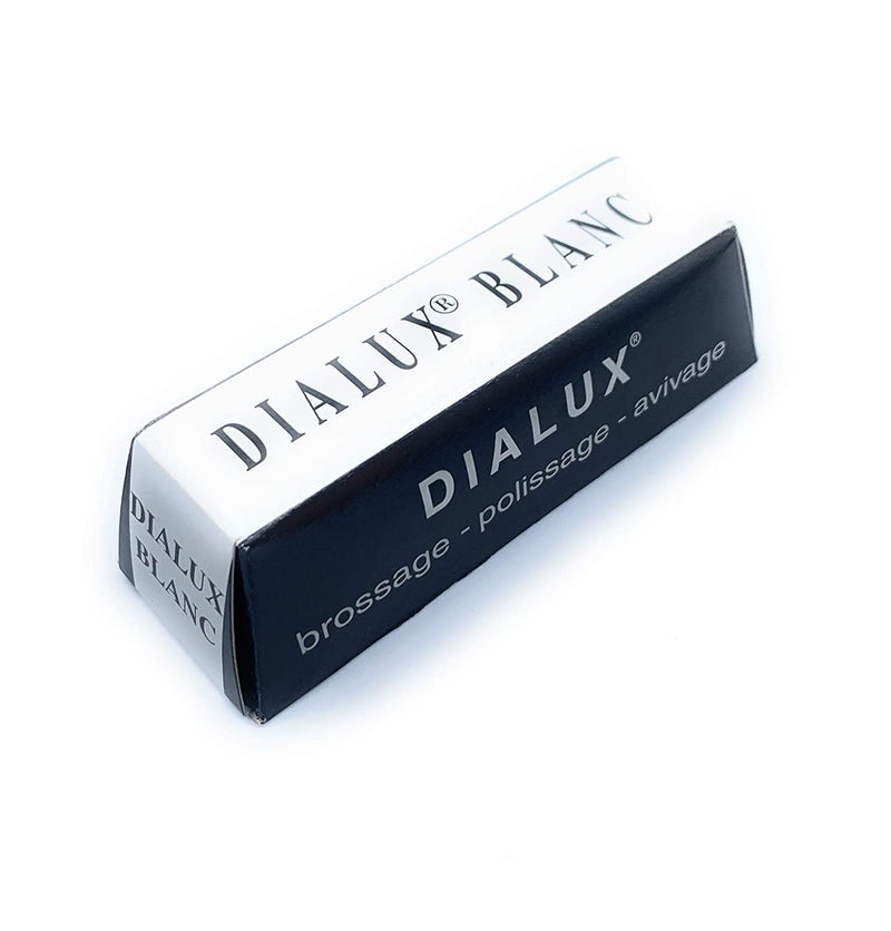 Fozti Dialux White High Polishing Rouge Bar Used on Silver White Gold and Plastics for PrePolish and High Lustre Finish for Jewellery Making Repair Watchmaking Model Making and Hobby Crafts DIY
