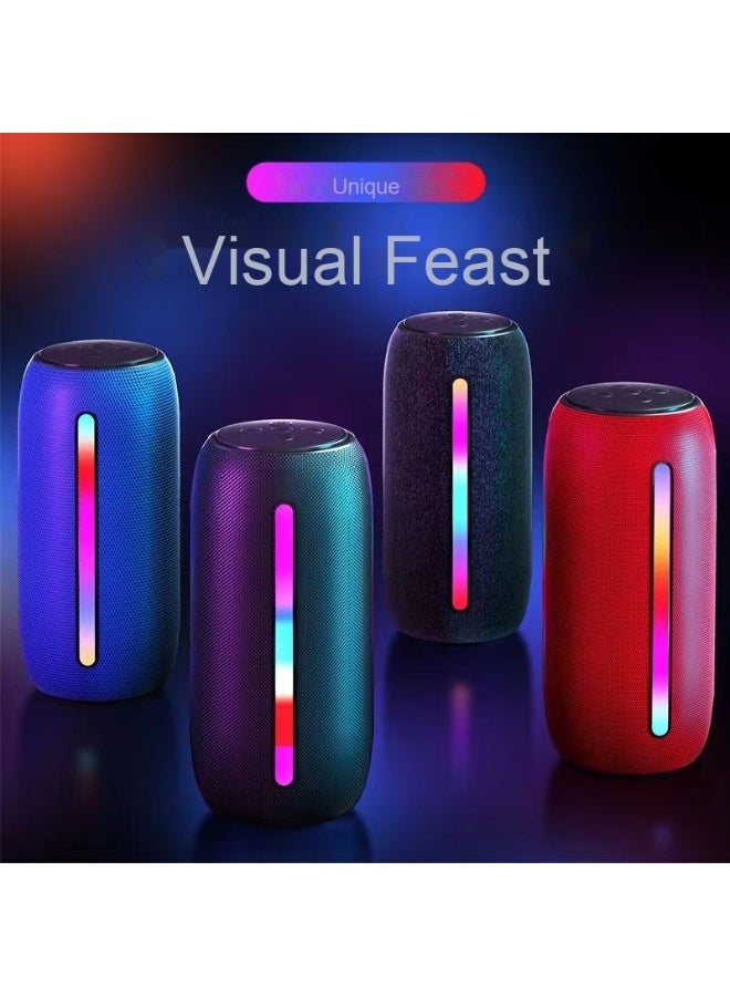 NIBEMINENT Wireless Bluetooth Speaker Heavy Subwoofer High Power Outdoor Portable Home Desktop Mini Speaker With Ambient Light  - Image 4
