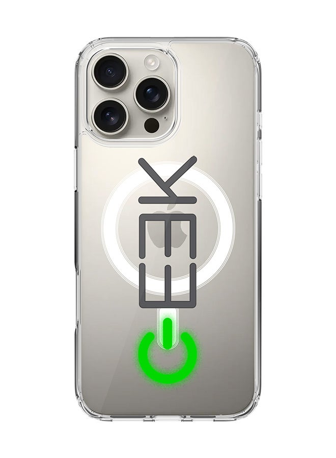 Stylizedd For iPhone 16 Pro Max Case [Compatible with MagSafe] Slim Magnetic cover Clear Phone Case - Geek ON - Image 1