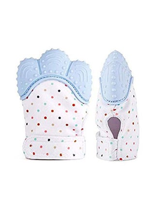 Baby Silicone Teether Pacifier Glove With Adjustable Fastener Strap - view 2