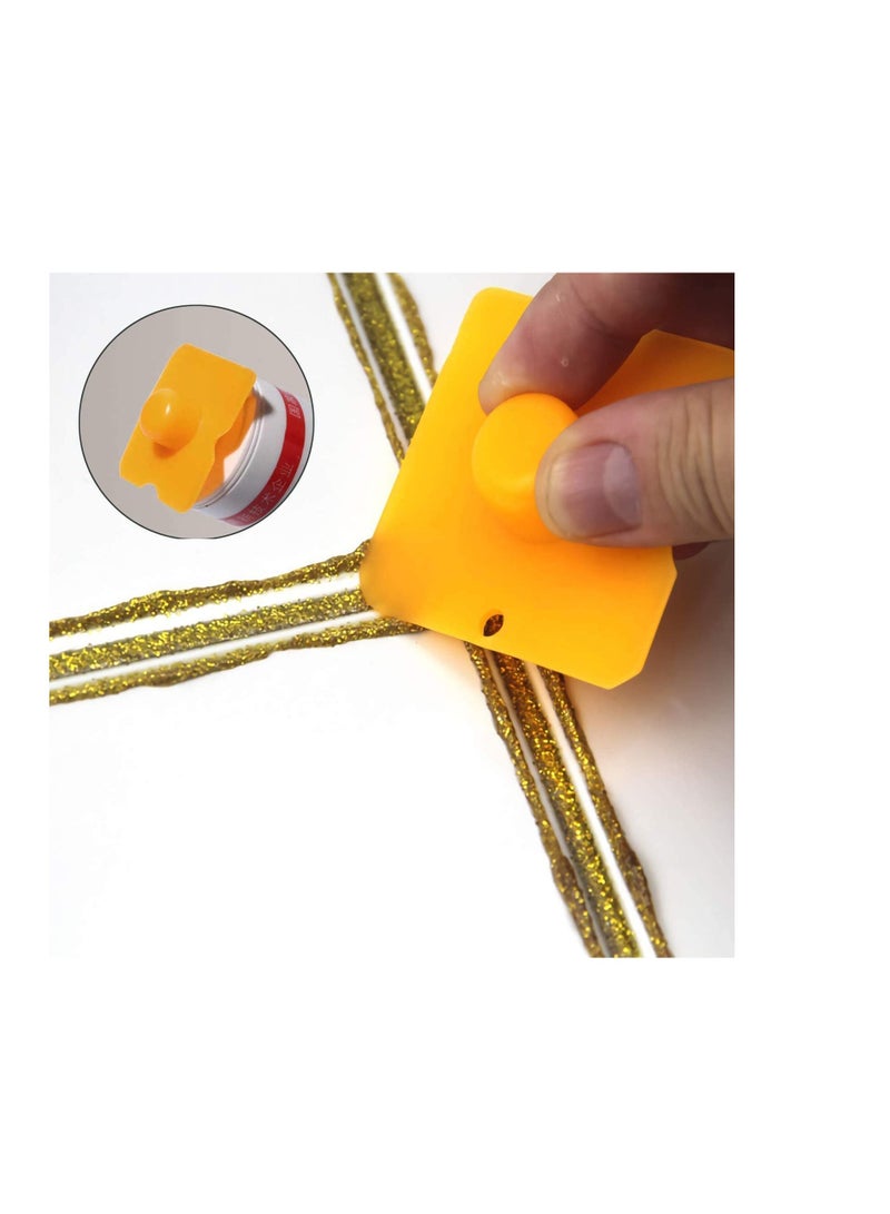 SYOSI caulking tool, caulk remover, 5 in 1 caulk tool kit, silicone caulk and plastic Scraper for Kitchen, Bathroom, Window and Sink Joint blue - Image 2