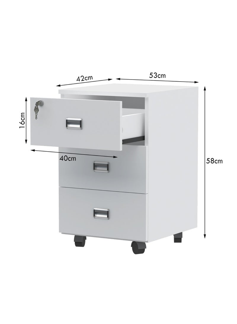 Mahmayi - Mahmayi Harrera R06-14 Modern Reception Desk White - Image 1