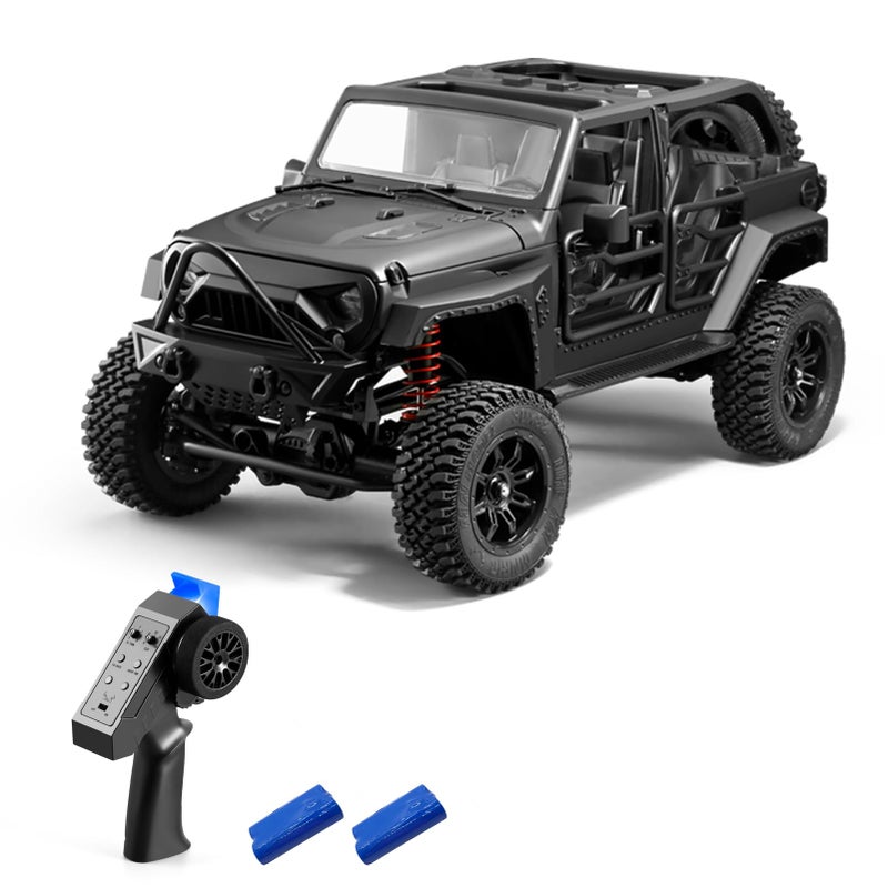 GoolRC RC Crawler 112 Scale 4WD Remote Control Car OffRoad Truck with Lights 24Ghz RC Rock Crawler 4x4 All Terrain RC Car with 2 Battery - Image 3