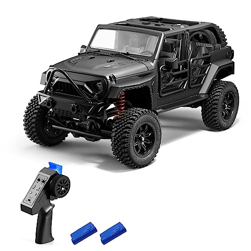 GoolRC RC Crawler 112 Scale 4WD Remote Control Car OffRoad Truck with Lights 24Ghz RC Rock Crawler 4x4 All Terrain RC Car with 2 Battery - Image 1