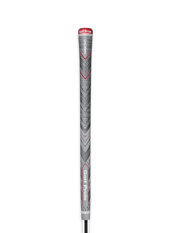 Golf Pride MCC Plus4 ALIGN Golf Club Grip - All-Weather Hybrid Grip with Raised Ridge Technology & Larger Lower Hand - Brushed Cotton Cord & Pebbled Texture - Midsize - 1 Pack - Image 1