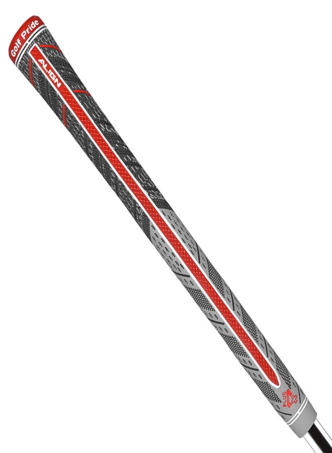 Golf Pride MCC Plus4 ALIGN Golf Club Grip - All-Weather Hybrid Grip with Raised Ridge Technology & Larger Lower Hand - Brushed Cotton Cord & Pebbled Texture - Midsize - 1 Pack - Image 4