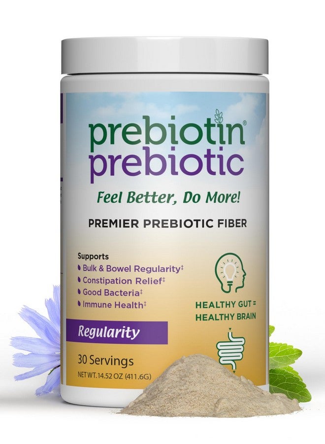 Prebiotin Prebiotin Prebiotic Regularity - 14.52 oz - 30 Servings - Supports Digestive Health & Bowel Regularity - Balances Gut Microbiome, Boosts Your Own Probiotics & Promotes Soft Stool  - Image 1