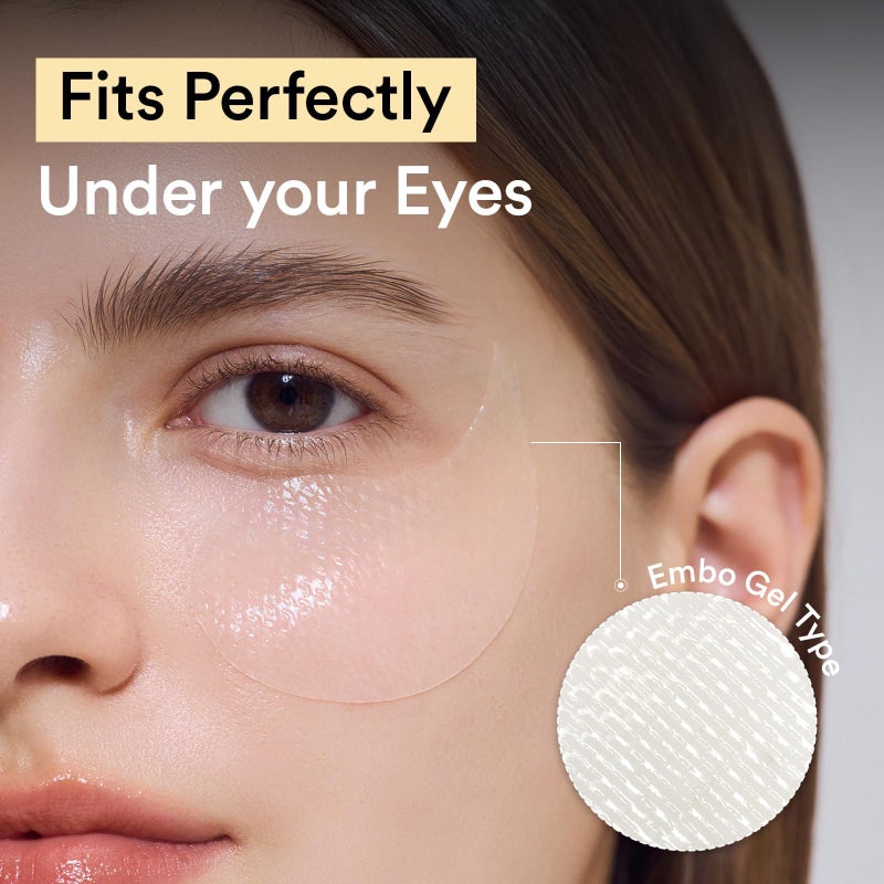 abib لصقات العين بالكولاجين من أبيب - هلام وردة جيريشو 60 قطعة - Image 4