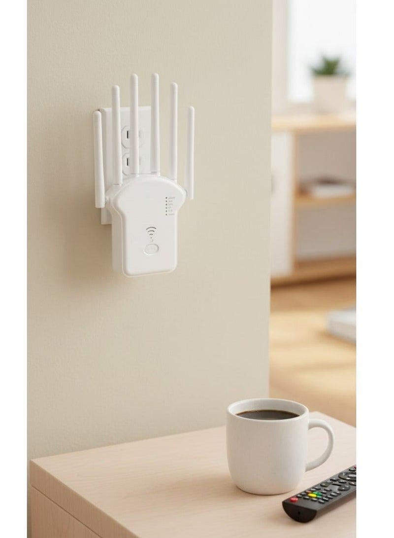 موسع نطاق واي فاي 1200 ميجابت/ث معزز إنترنت مزدوج النطاق مع منفذ إيثرنت، يعمل كمقبس ذكي للمنزل أو المكتب الذكي، يدعم وضع الموجه ونطاقي 2.4 جيجاهرتز و5 جيجاهرتز - Image 2