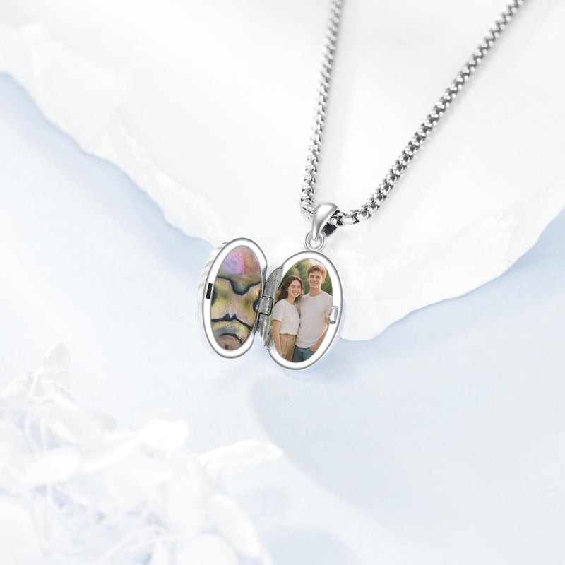 ONEFINITY Store Tree of Life Locket Necklace Sterling Silver Locket Necklace That Holds Pictures Tree of Life Locket Pendant for Women Wife Girlfriend - Image 3