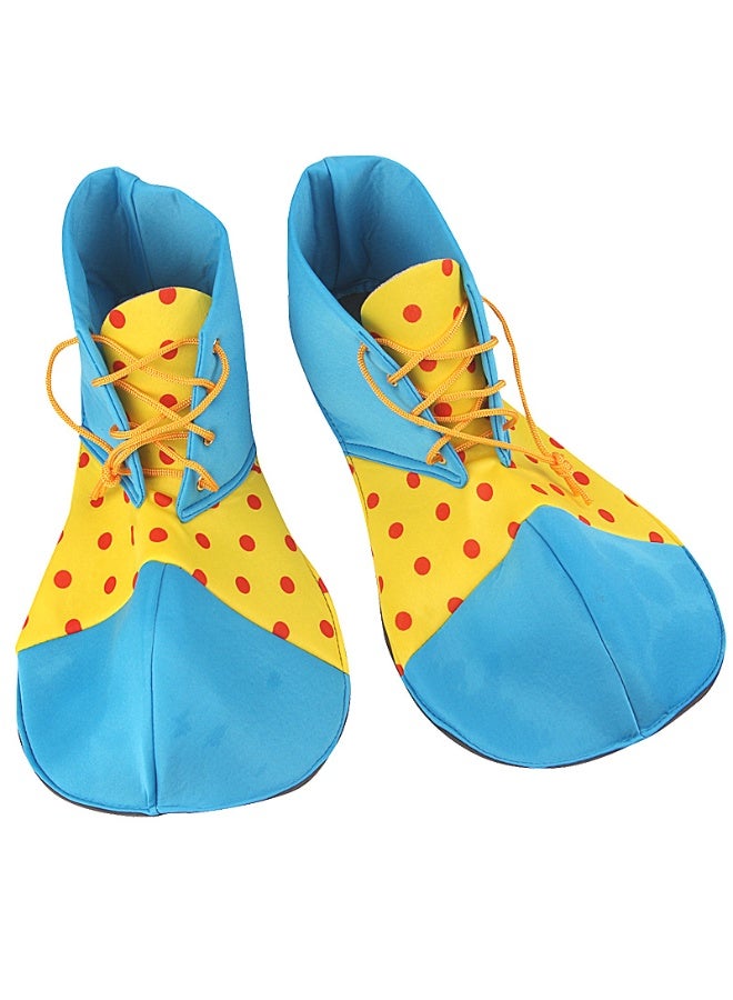 NIBEMINENT April Fool's Day adult and children clown shoes, performance costumes, stage show outfits, and parody big-head shoe accessories