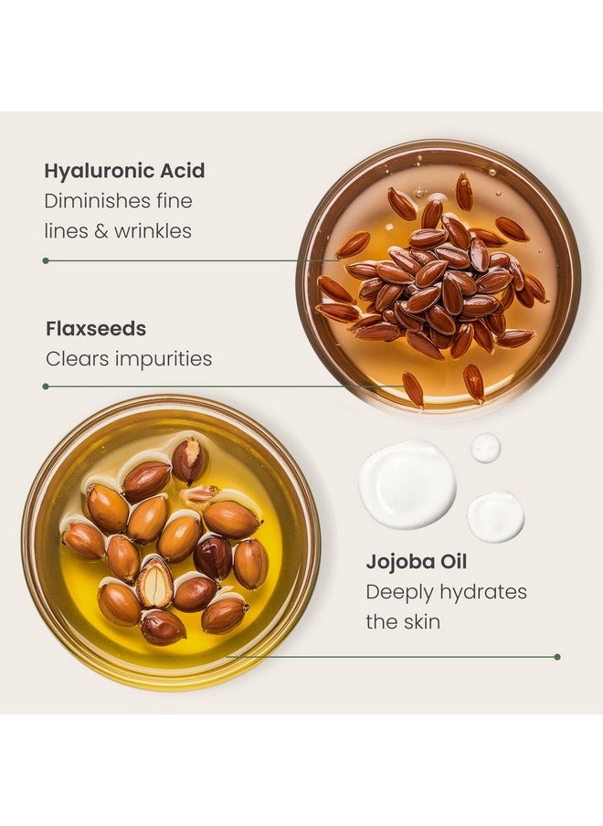 Plantifique - Jojoba Oil & Hyaluronic Acid Face Serum For Gua Sha Massage With Vitamin C E Niacinamide For Glowing Skin Korean Skin Care Hydrating Antiaging Facial Serum For Women & Men - Image 1