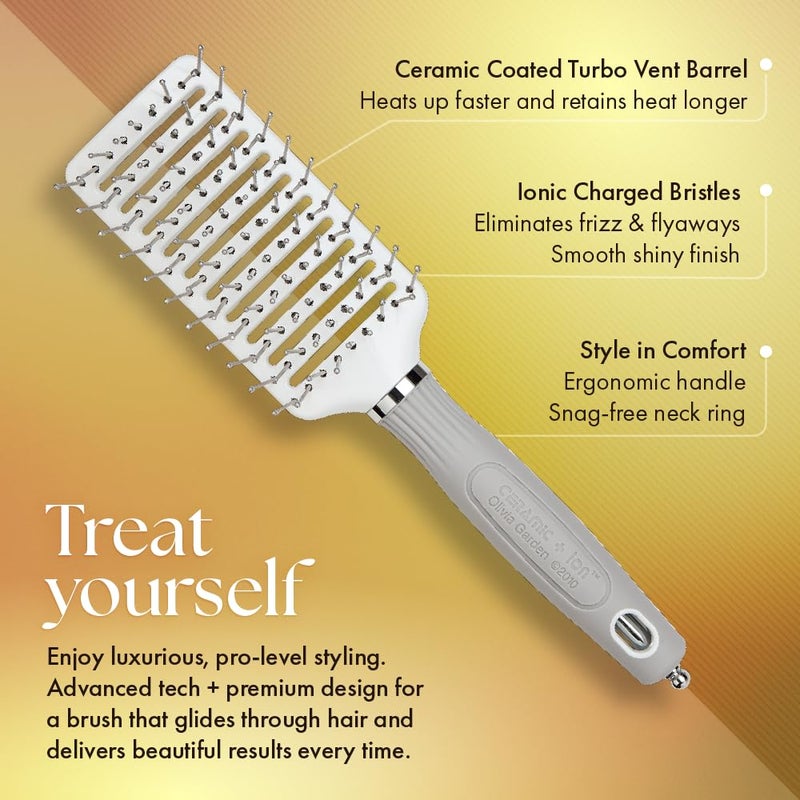 Olivia Garden Ceramic and Ion Turbo Vent Pro Hair Brush CITVPRO-SPR (Shaper) - Image 3