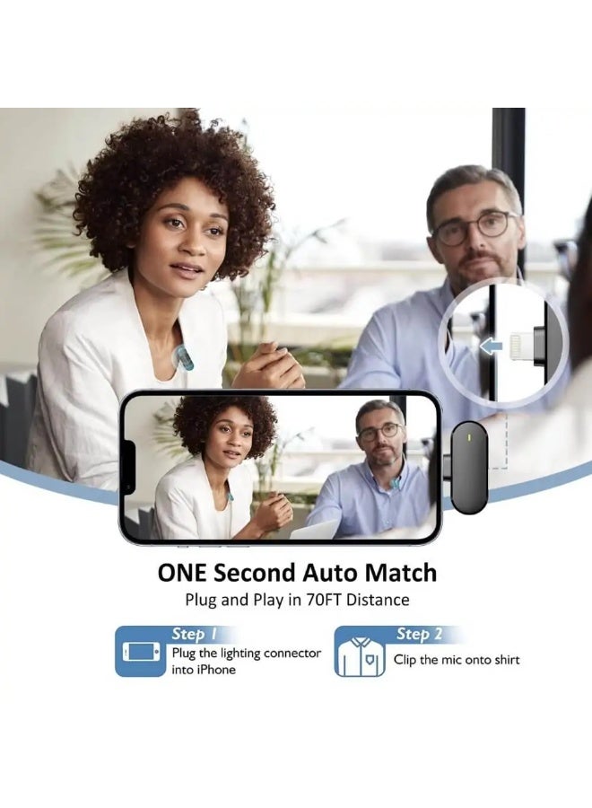 360° Omnidirectional Mini Wireless Lavalier Microphone For Vlogging - Image 3