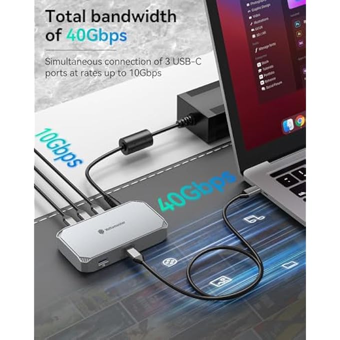 Yottamaster USB4 40GBPS DOCKINGSTATION - Image 2