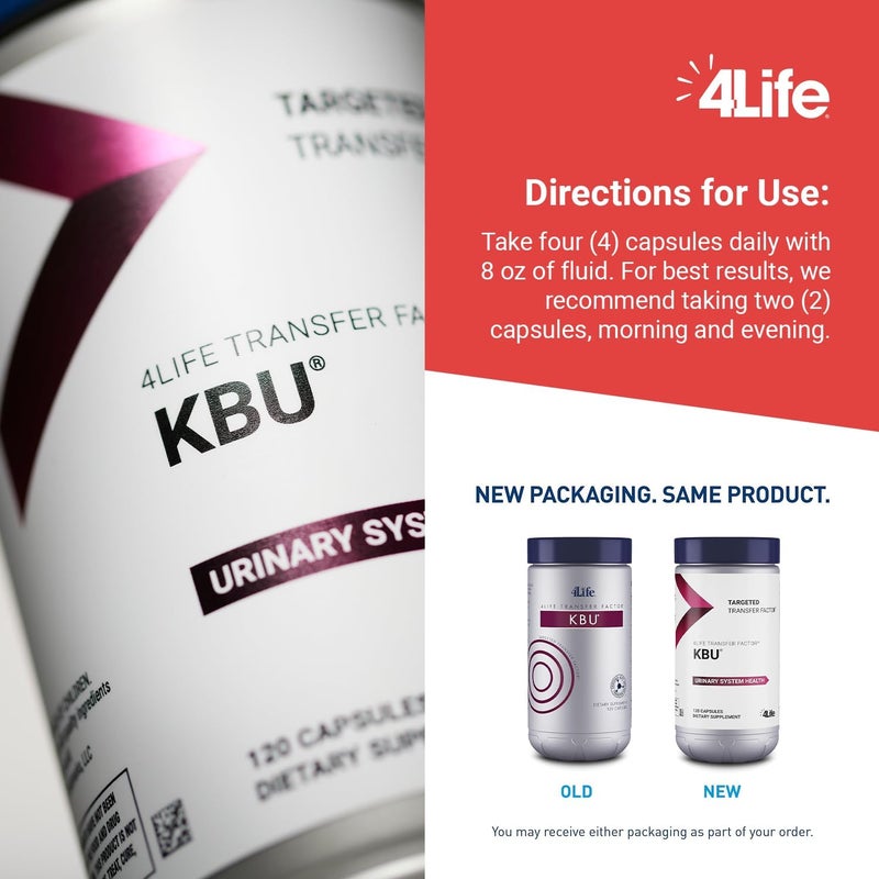 4Life KBU Urinary Supplement Transfer Factor for Bladder  Kidney Health with Cranberry Blueberry Dandelion  Juniper Berry  120 Veggie Capsules - Image 5