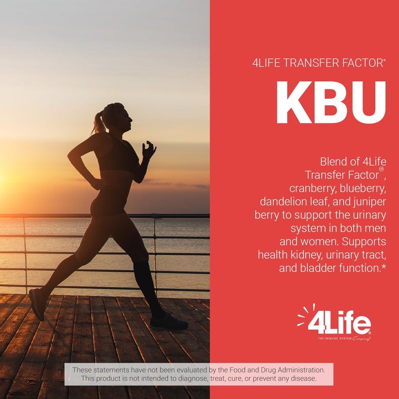 4Life KBU Urinary Supplement Transfer Factor for Bladder  Kidney Health with Cranberry Blueberry Dandelion  Juniper Berry  120 Veggie Capsules - Image 4