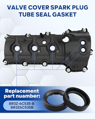 ANODZU Valve Cover Spark Plug Tube Seal Gasket Fit for Ford Edge Taurus Escape Expedition Explorer F-150 Flex Focus Fusion for Lincoln MKC MKS MKT MKX Replace BR3Z-6C535-B 2PCS - Image 5