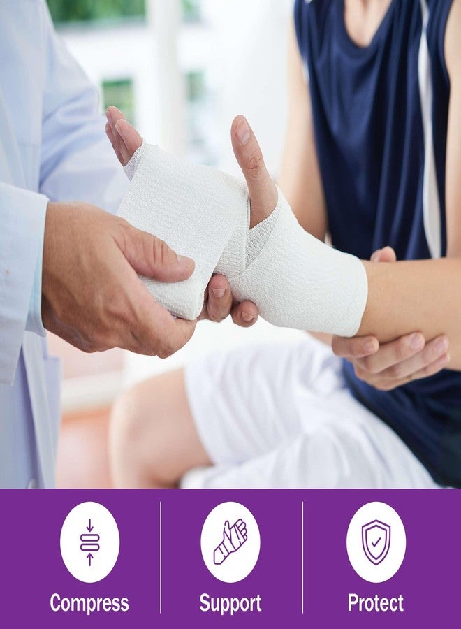 TenderGentle Conforming Stretch Gauze Rolls 3 Inch - Pack of 12 White Sterile Gauze Wrap for Wounds - Good for Sprained Ankles, Wrists, and More - Image 4