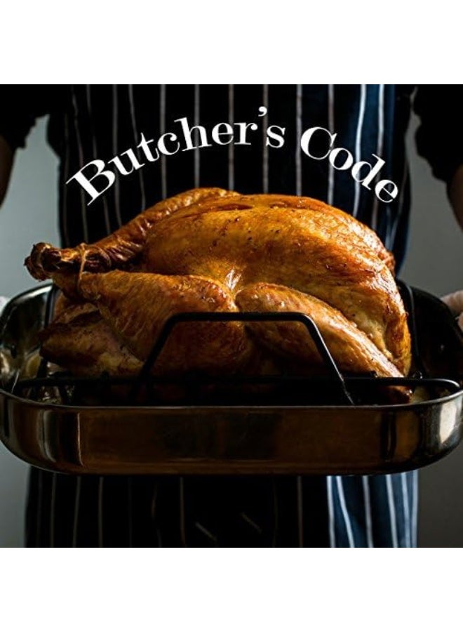 Butchers Code Rotisserie Elastic and Cotton Blend - Stretchy Twine - Food Grade - Heat Safe - Cooking Ties - Poultry Loops - 50 Pack  - Image 5