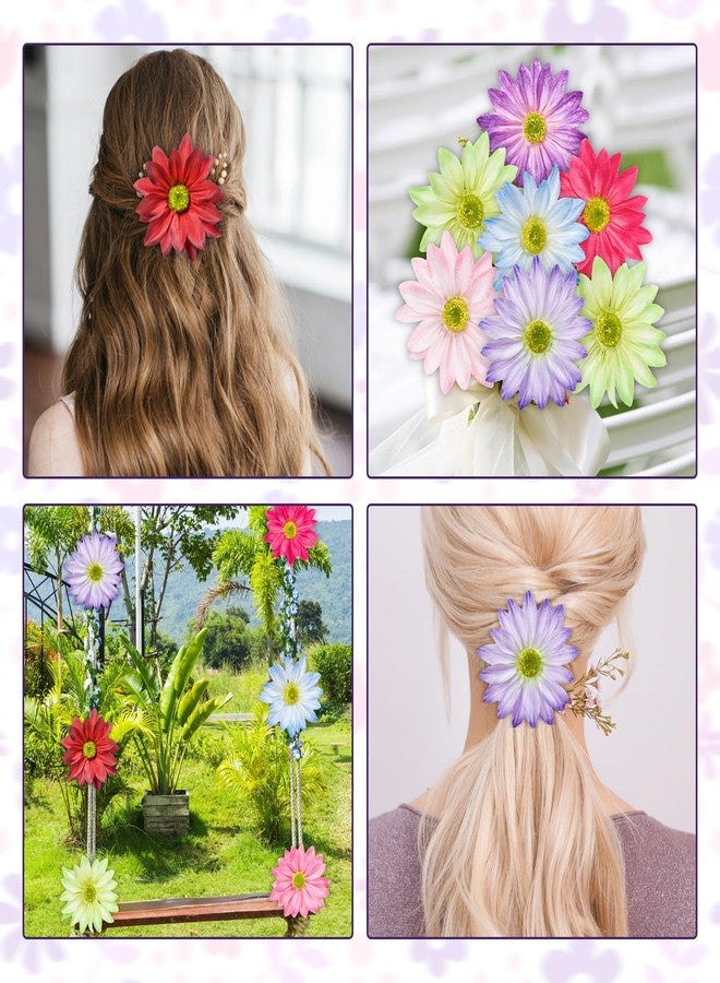 TACOLO Silk Daisy Flower Heads, White Daisy Artificial Flower Head Bulk, 12 Pcs 3.5 Inch Fake Flowers Heads Gerbera Flowers Head for Craft, Easter Wedding, DIY Wreath, Party Decorations - Image 4